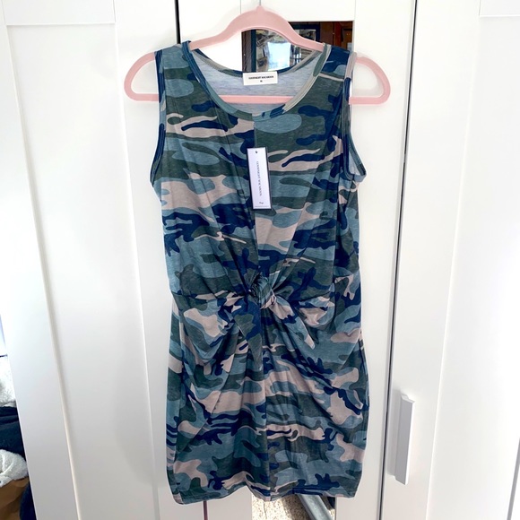*GRAY MONROE* Camo, tie-front dress - Picture 1 of 2